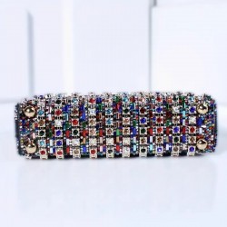 Pochette soirée perles multicolore