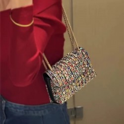 Pochette soirée perles multicolore